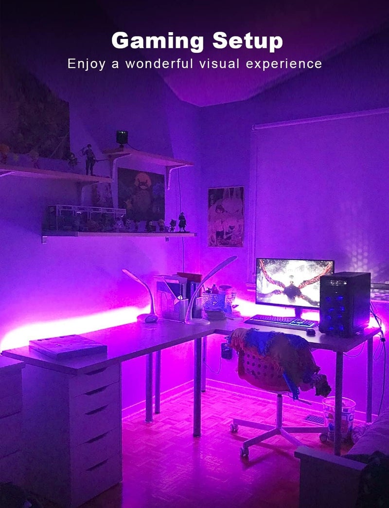 DAYBETTER Smart RGB Led Strip Lights, 200ft Led Lights for Bedroom with App Control, Multicolor Changing Led Light Strips Apply for Home Decor, Living Room, Kitchen, Home Party Decoration - Image 3